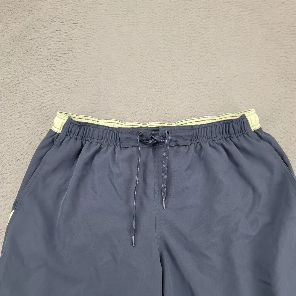 Nike Shorts Mens XXL Blue Swim Ourdoors Drawstring Logo Stretch Swoosh‎ Casual